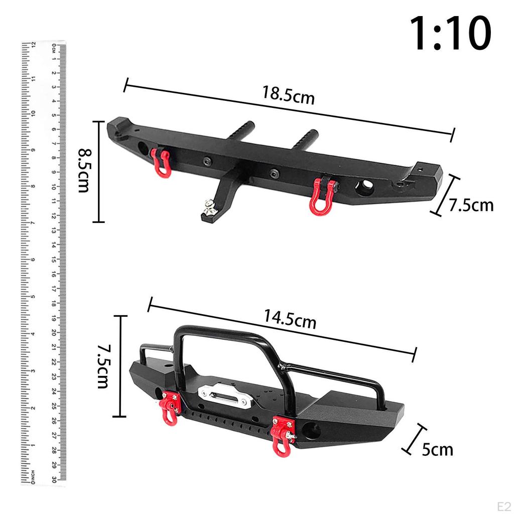 Front Rear Bumper for Axial SCX0046 90047 RC Crawler Truck Replacement