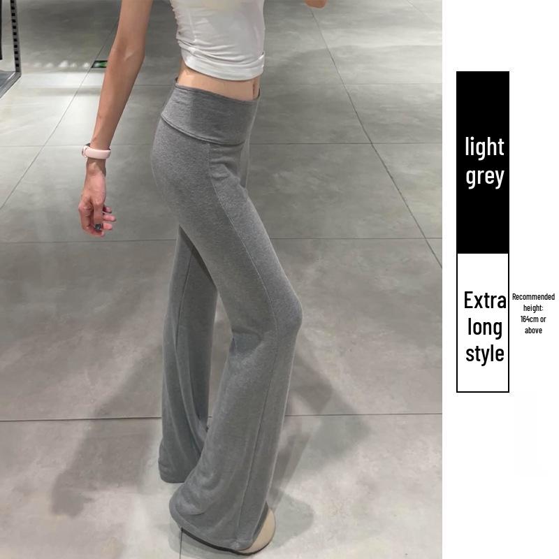 Dark Blue High-Waist Slimming Women s Yoga Flare Pants for Spring 2026 Large