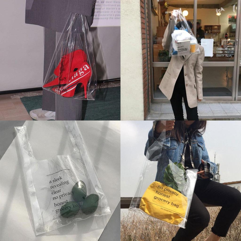 Stylish Us Large Clear Transparent Vinyl Plastic Shoulder Bag For Effortless Fashion