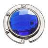 Multifaceted Crystal Round Acrylic Handbag Hook - Folding Table-Edge Hanger, Multi-Color