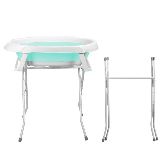 2-in-1 Foldable Dog Bathtub with Stand, Portable Pet Washing Station for Small Medium Dogs