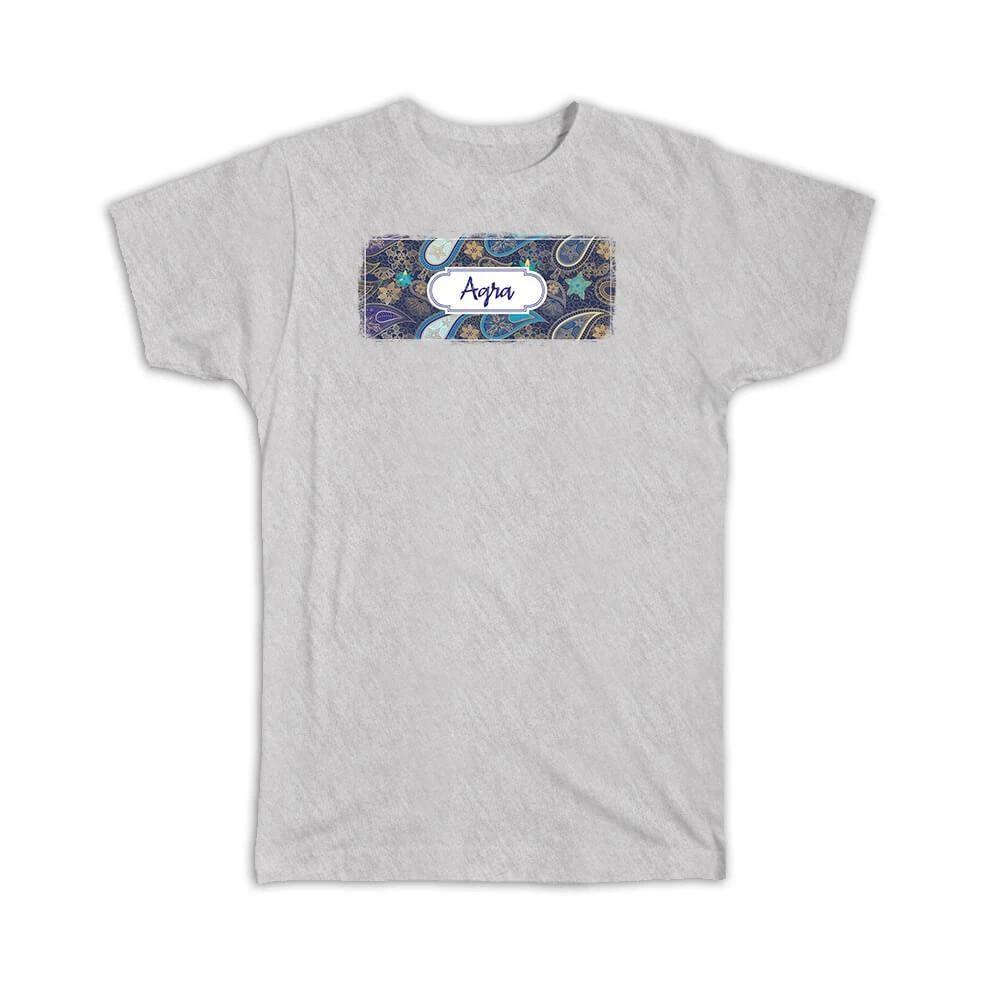 Gift T-Shirt : Agra India Paisley Indian Souvenir Tourism XL