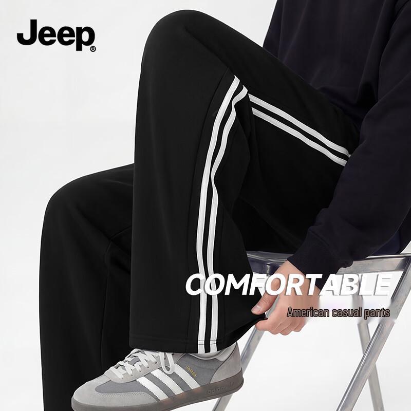 JEEP Men s American Street Style Striped Casual Pants 2XL