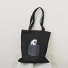 Cat, Kitten & Puppy Summer Canvas Tote - Fresh Literary Style Shoulder Bag for Students