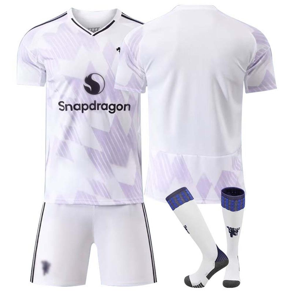 

2025-26 Manchester United Away Sport Training Jersey Set with Socks Teens Kids Adults Custome Name Football Kits 3XL