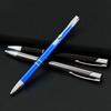 1.0mm Metal Ballpoint Pen Push Button Retractable – Premium Black Ink Smooth Writing for Office School Student Signature