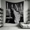 Lana Del Rey Wall Tapestry Aesthetic Wall Hanging Printed Fabric Blanket Decorative Tapestries for Bedroom Living Room Home Decor