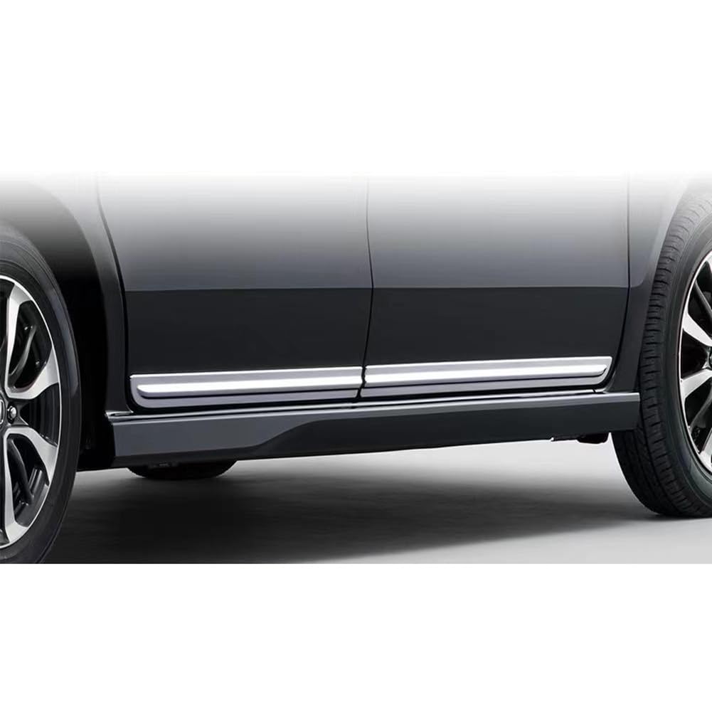 RUIQ Side Door Under Molding for Honda Custom Custom Designed for Honda Chrome-Plated N-BOX (JF5/JF6) - N-Box