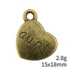 Gifts For Women Charms Bulk Family Member Heart Tags Charms Pendant Souvenir Male Pendant