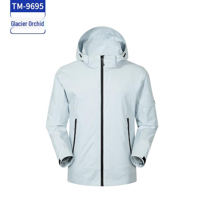 Winter Team Building 3-in-1 Hooded Jacket with Sealing Glue and Custom Couple Team Shirt Windbreaker