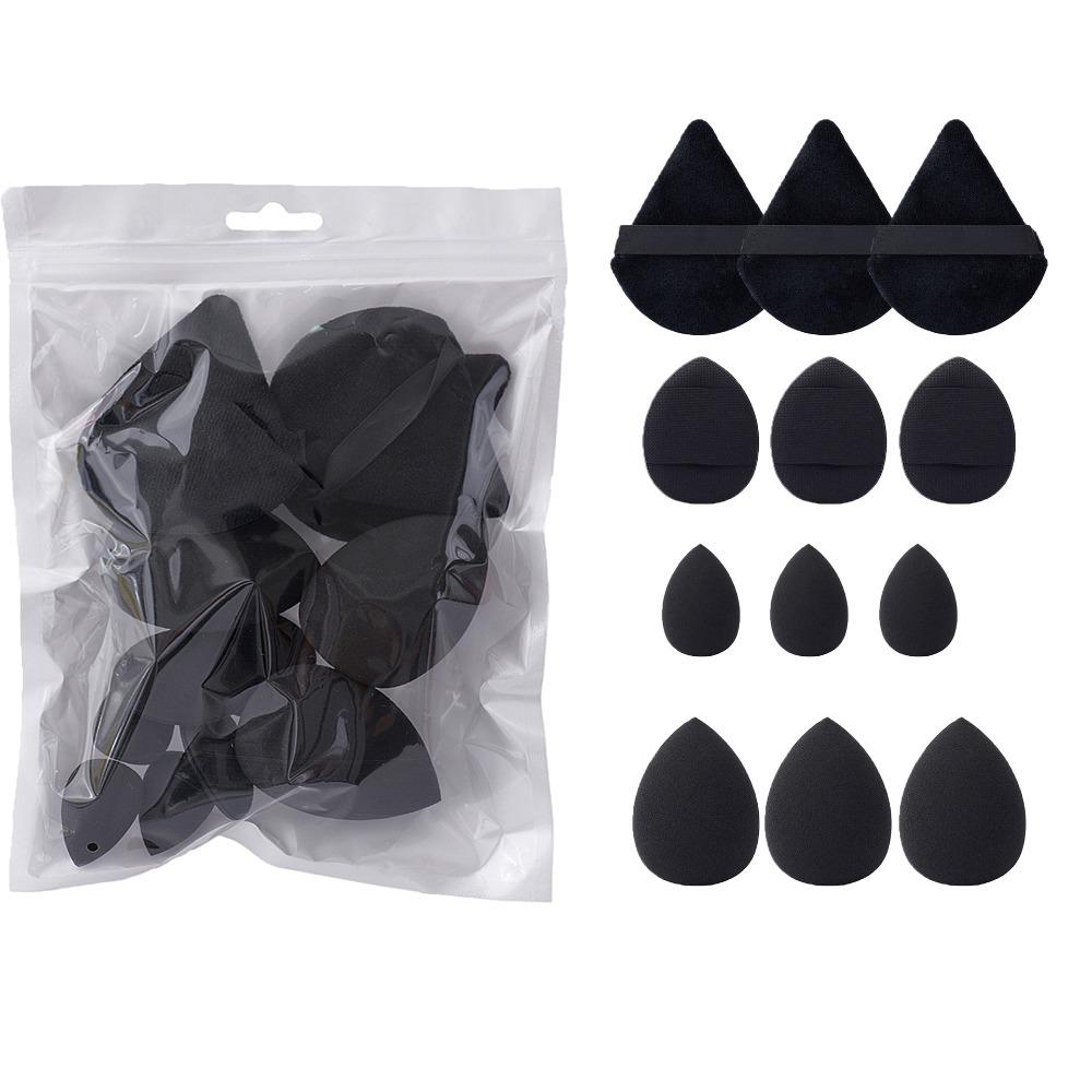 

12pcs Soft All-Purpose Makeup Sponge Set Dry Wet Dual Use Beauty Tools Beauty Egg 4Types Powder Puff Foundation Sponges