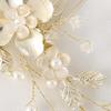 Famihot Hair Ornament Headpiece, Leaf and Flower Motif Comb with Pearl Hairpins, Set of 5, Hair Accessory for Weddings, Receptions, Graduation