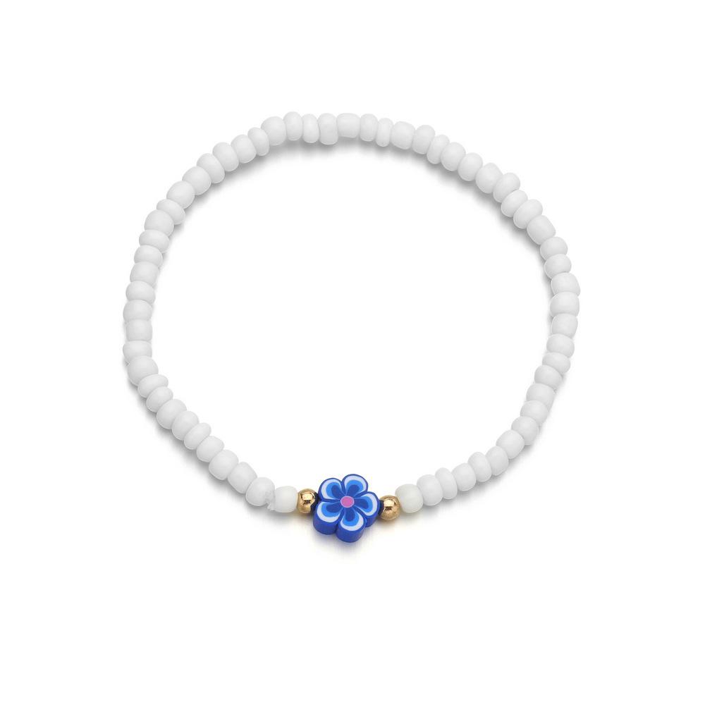 Boho Alloy Turtle Resin Star & Moon Love Bead Elastic Anklet