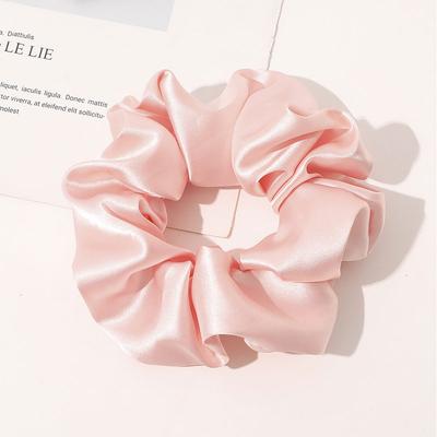 Weiche Satinside Glänzende Einfarbige Scrunchies Elastische Haargummis Bänder für Frauen Mädchen Pferdeschwanzhalter Haarband Haarschmuck