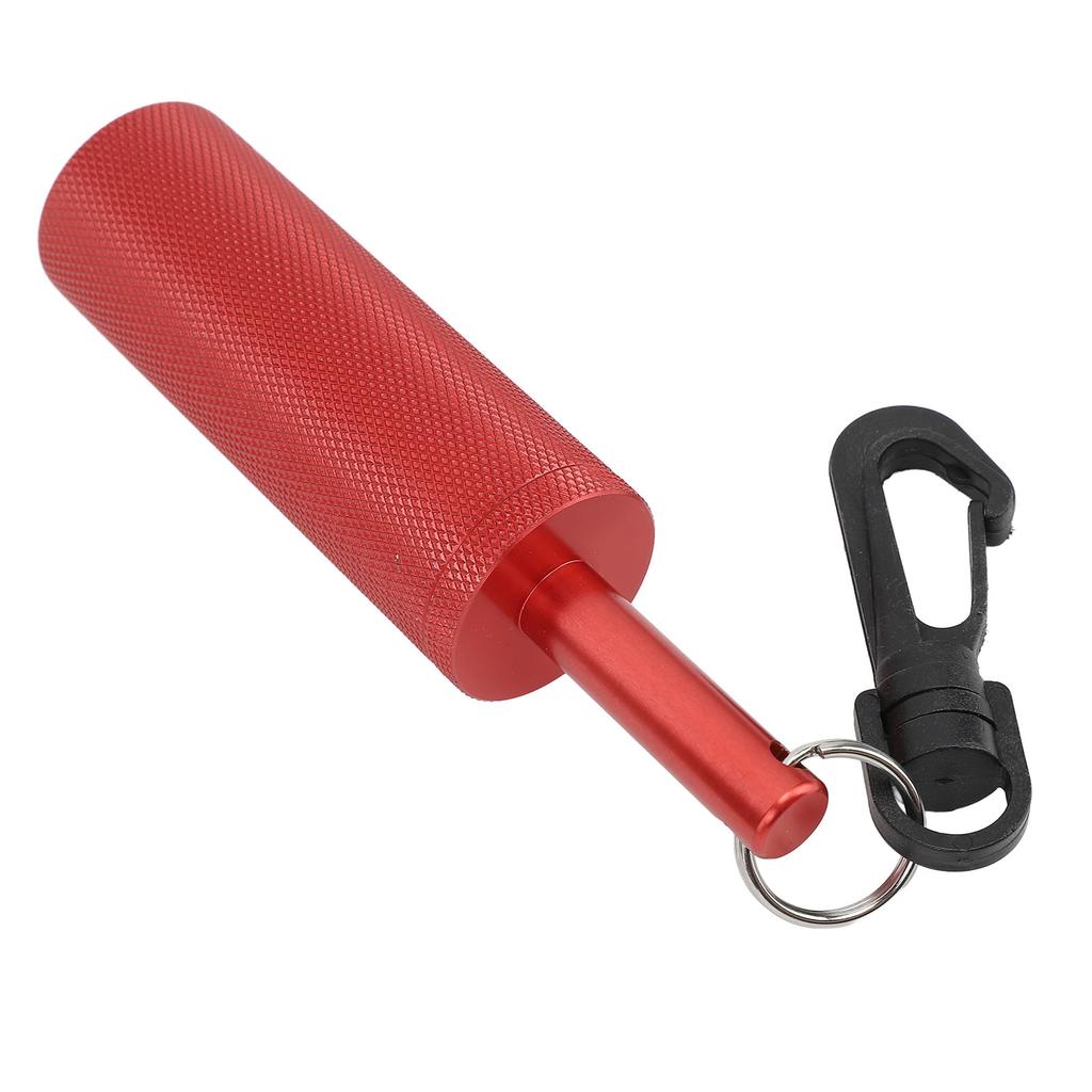 Underwater Shaker Aluminum Anti Slip Texture Steel Balls Included with 360 Degrees  Swivel Hook Signal Bell