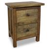 Day and Night - Day and Night Solid Mahogany Wood Bedside Table 40x30x51 Cm