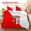 SC Braga Pattern Bedding Quilt Set  Home Decoration  Gift (1 * duvet cover + 2 * pillowcase  without core)