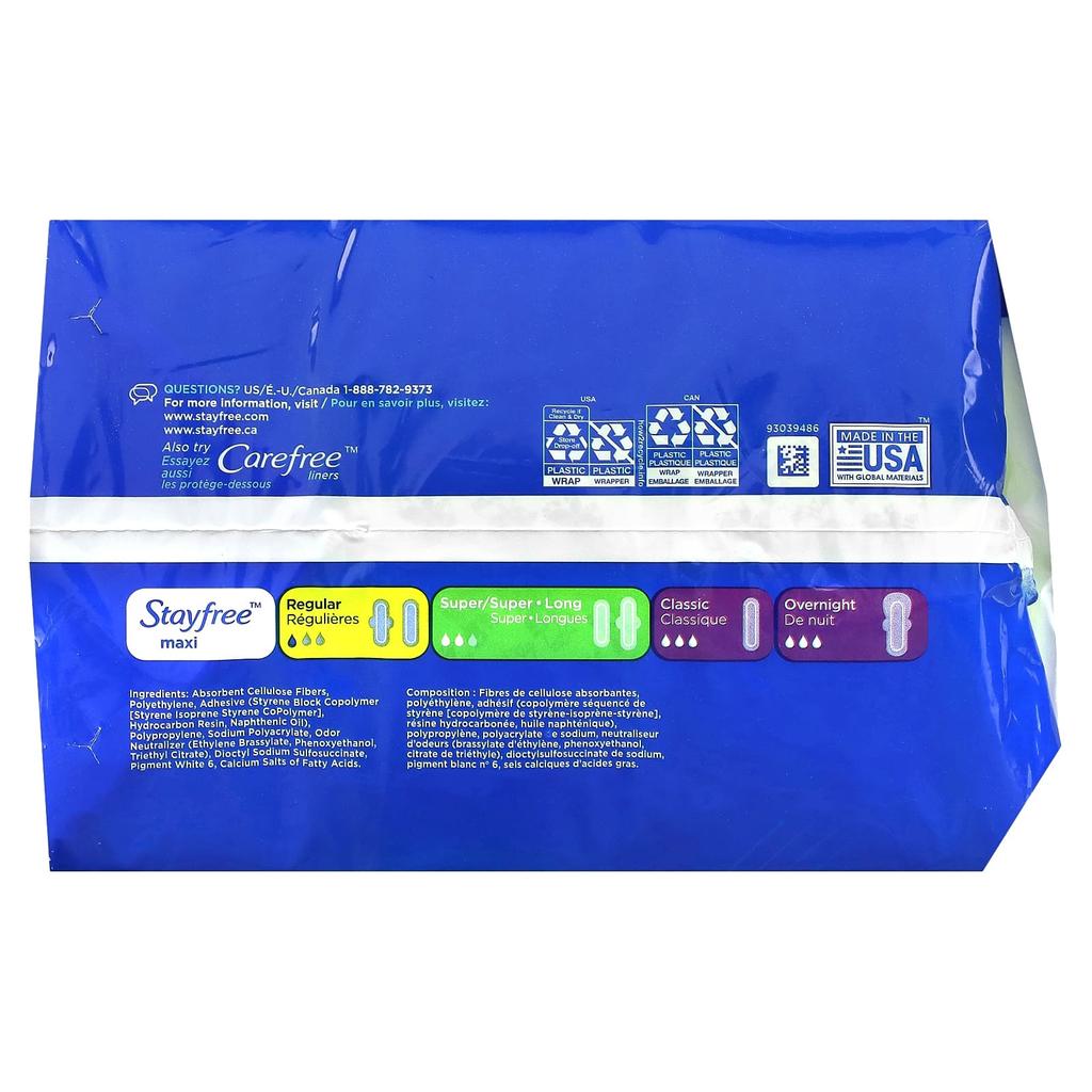 Stayfree Maxi ped, süper, 66 parça