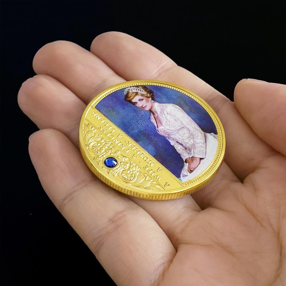 Princess Diana Character Coins, Collectibles, British Princesses, Small Gifts, Metal Badges, Play Coins, Christmas gift, Stocking stuffers