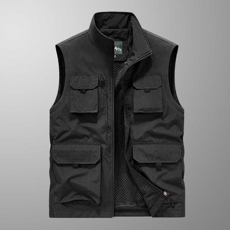 Men's Spring, Autumn and Summer Casual Vest Large Size Loose Vest Top Jacket