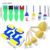 Sponge Brush Set Various Shapes Available Painting Tools Mushroom Stick Flower EVA Roller Creative Art Graffiti Drawing Prop ZYF