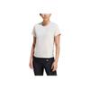 Adidas Power Tee Solid Logo Sport Crew Neck Short Sleeve T-Shirt Women Tops Linen-Brown IN6209