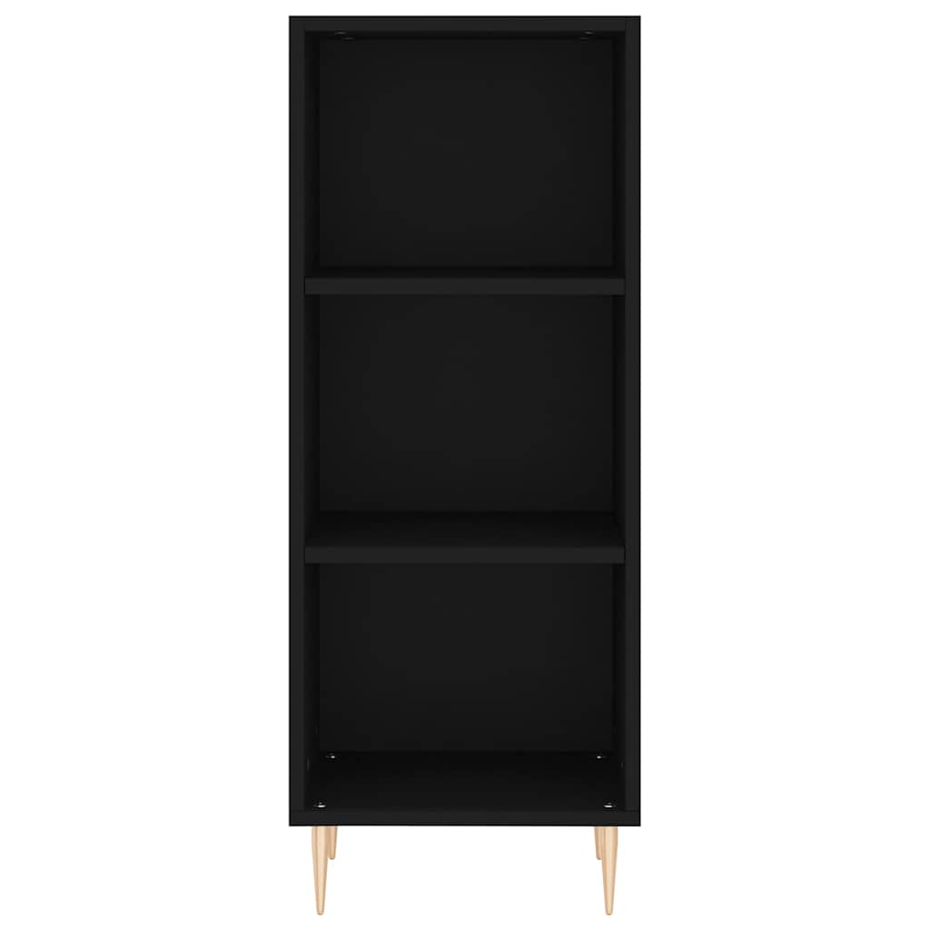 vidaXL Sideboard Schwarz 34,5x32,5x90 cm Holzwerkstoff