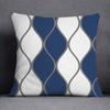 Cushion Cover Geometric Pattern Polyester Blue Grey Pillowcase Upholstery Sofa  Throw Pillow Home Decor Pillowcas