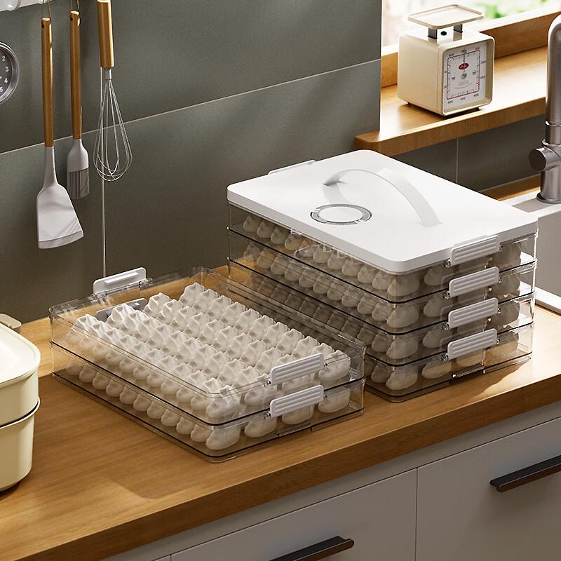 3-Layer Refrigerator Dumpling & Wonton Storage Box