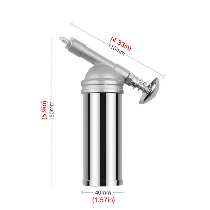 Mini Grease Injector 80cc Capacity Needle Nozzle Tool 1000PSI Output Pressure Handheld Oil Injector for Impact Wrench