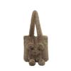 Cute Cartoon Teddy Bear Plush Bag, Lovely Hand-held and Shoulder Bag