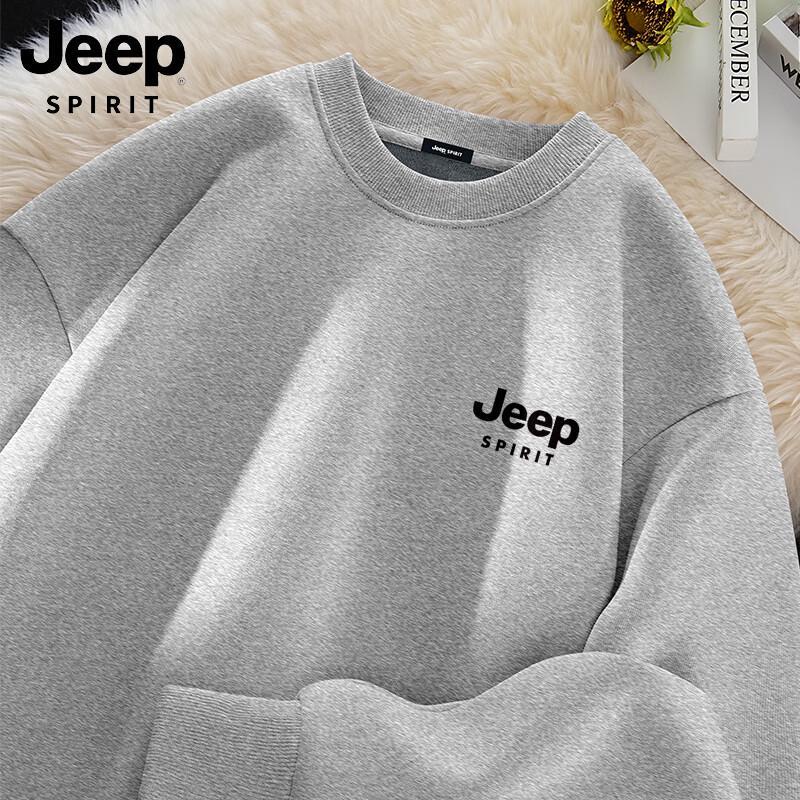 

JEEP SPIRIT Men s Heavyweight Fleece Round Neck Sweatshirt