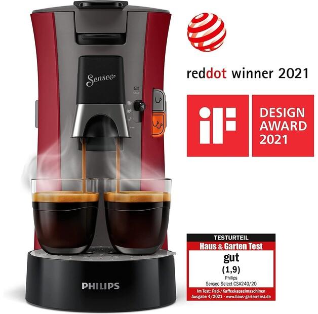 Капсульная кофемашина Philips CSA240/90 Senseo Select rot