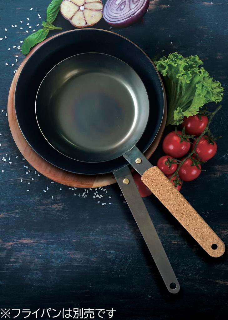 Fujita Metal Iron Frying Pan with Cork 112213 Handle-Integrated