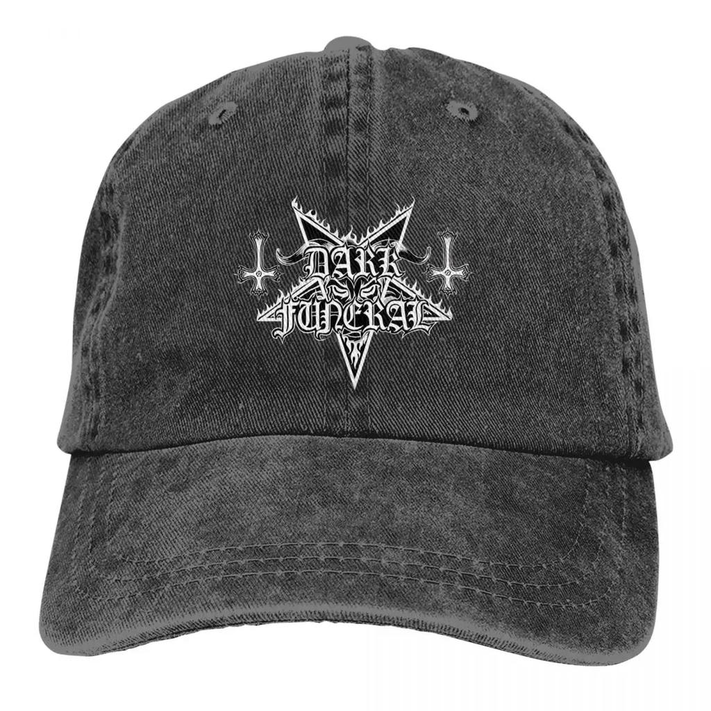 DARK FUNERAL Baseballkappe mit Baphomet-Logo, modische Trucker-Mütze für den Sommer, Herren, Erwachsene, Jagd- und Camping-Design