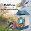 Intelligent bird feeder, high-definition solar-powered AI bird recognition camera bird feeder