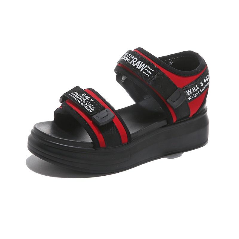Summer beach shoes summer new women's sports style sandals student platform women's shoes