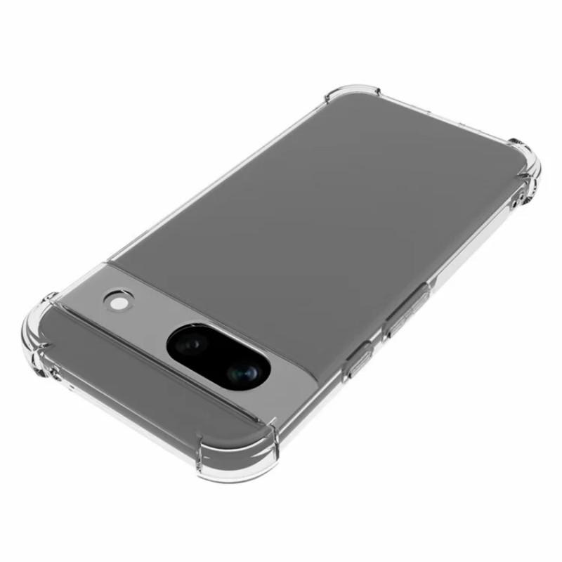 For Google Pixel 8a Clear TPU Case WANLONFENG TM Series 2.0mm Phone Back Cover
