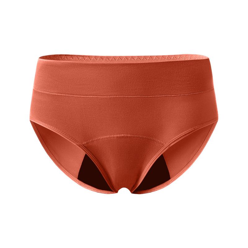 Mid-Waist Plus Size Breathable Period Panties with Absorbent Crotch