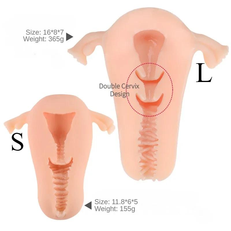 Creative Uterus Masturbator for Male Realistic Vagina Pocket Pussy Real Onahole Masturbation Cup Sex Toys for Adult Simulation