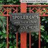 2D Flat 1pc Vintage Pet Welcome Aluminum Wall Sign (8 Inches X 12 Inches) Fun Wall Decor Sign Display, Cat Decoration, Cute Cat Decor, Letter Design