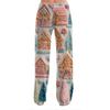 Women's Casual Fashion Christmas Printed Trousers Plush Casual Pants