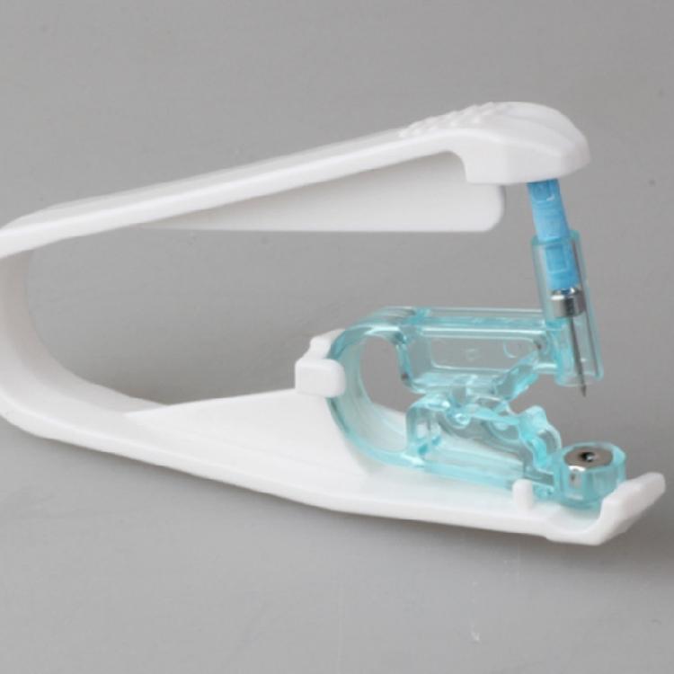 מכשיר חירור אוזניים חד-פעמי ידידותי למשתמש, מכשיר לחירור אוזניים, כלי חירור תכשיטי גוף לשימוש ביתי ובסטודיו