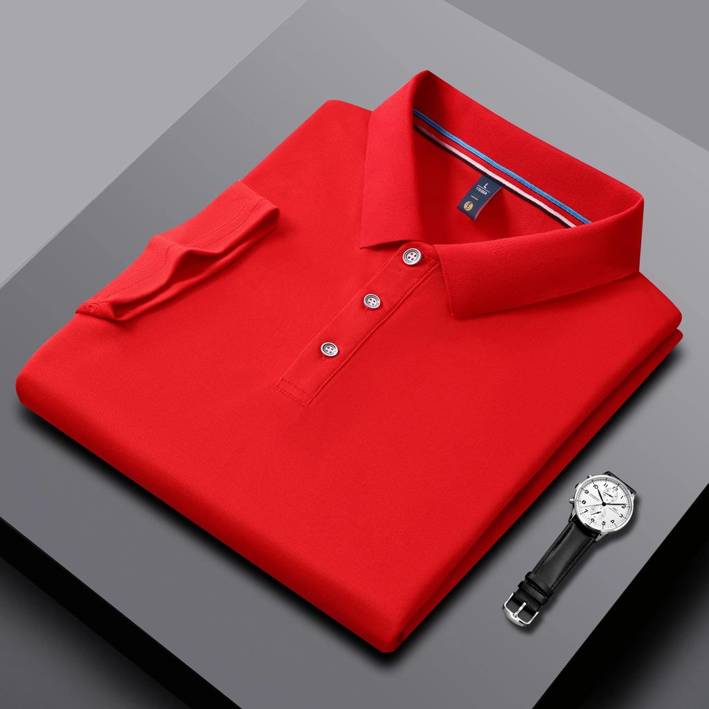 Men's and Women's Polo Shirts Summer New Work Lapel T-shirts Business High-quality UV Protection Brand Short Sleeves