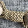 Pet Dog Bite Resistant Braided Rope Knot Dumbbell Teeth Grinding Toy For Medium Large Dogs