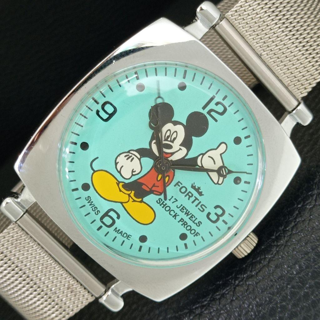 

SWISS VINTAGE HAND-WINDING MENS REFURBISHED SEA GREEN COLOR DIAL WATCH a707268-1