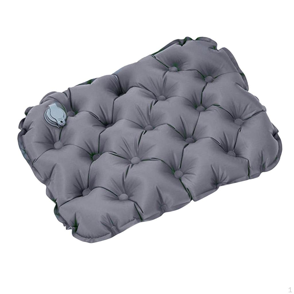 Inflatable Seat Cushion Office Chair Pad Breathable Air Camping Sitting for
