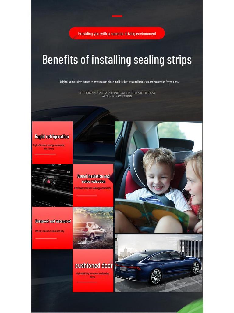 GAC Trumpchi GS4 PLUS/COUPE Door Sealing Strip - Sound & Dust Insulation