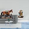 Equestrian Resin Sculpture Acrylic Desktop Ornament Unique Tabletop Figurine for Home Office Living