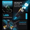 Lampa Rowerowa Przednia 4000mAh Stop Aluminium Akumulatorowa Lampki Rowerowe Reflektor Rowerowy dla Rowerzystów i Dojazdów